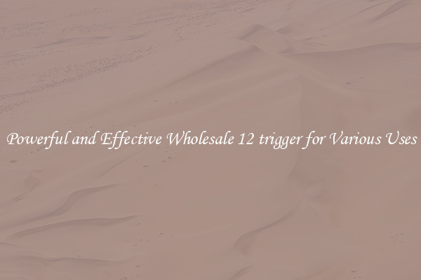 Powerful and Effective Wholesale 12 trigger for Various Uses