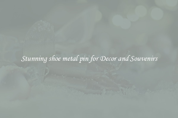 Stunning shoe metal pin for Decor and Souvenirs