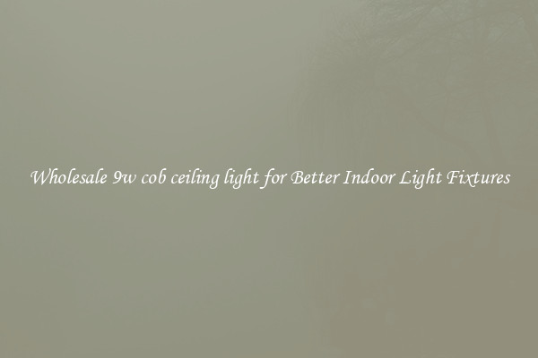 Wholesale 9w cob ceiling light for Better Indoor Light Fixtures