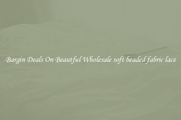 Bargin Deals On Beautful Wholesale soft beaded fabric lace