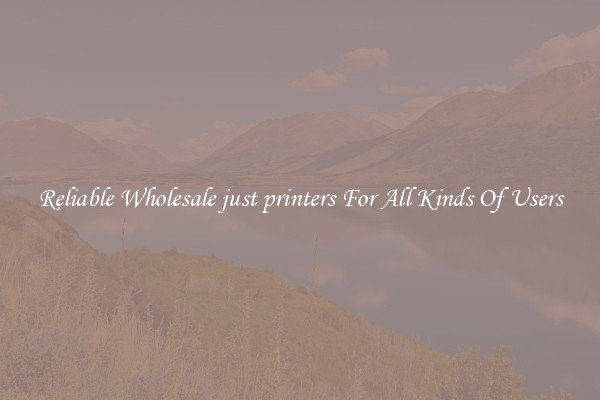 Reliable Wholesale just printers For All Kinds Of Users