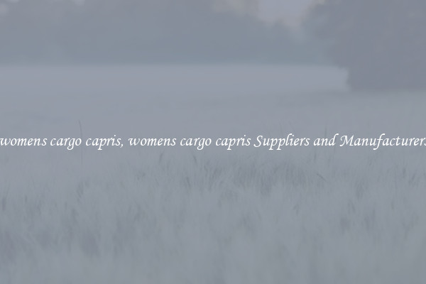 womens cargo capris, womens cargo capris Suppliers and Manufacturers