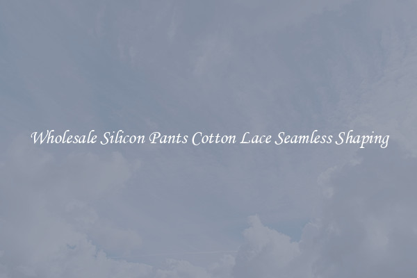 Wholesale Silicon Pants Cotton Lace Seamless Shaping
