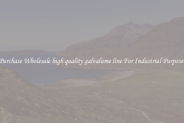 Purchase Wholesale high quality galvalume line For Industrial Purposes